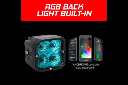 XKChrome RGB LED Cube Light Kit: Driving / Surface (Pair)
