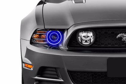 Ford Mustang w/ OEM HID (10-14): Profile Prism Fitted Halos (Kit)