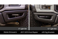 Diode Dynamics Bumper-Mount LED System: Ford Raptor (17-20) (Amber / Wide Beam) (2x SS6 Bars)
