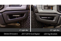 Diode Dynamics Bumper-Mount LED System: Ford Raptor (17-20) (Amber / Driving Beam) (2x SS6 Bars)