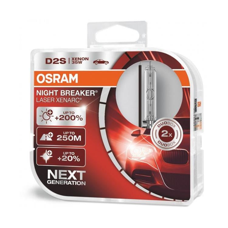 D2S Osram 66240XNN Night Breaker Laser Next Gen HID Xenon Bulbs (2