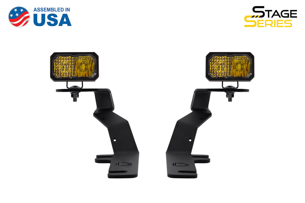 Stage Series C2 LED Ditch Light Kit for 2015-2020 Ford F-150 Sport Yellow Combo Diode Dynamics