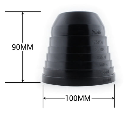 UNIVERSAL 70MM TO 100MM RUBBER CAP